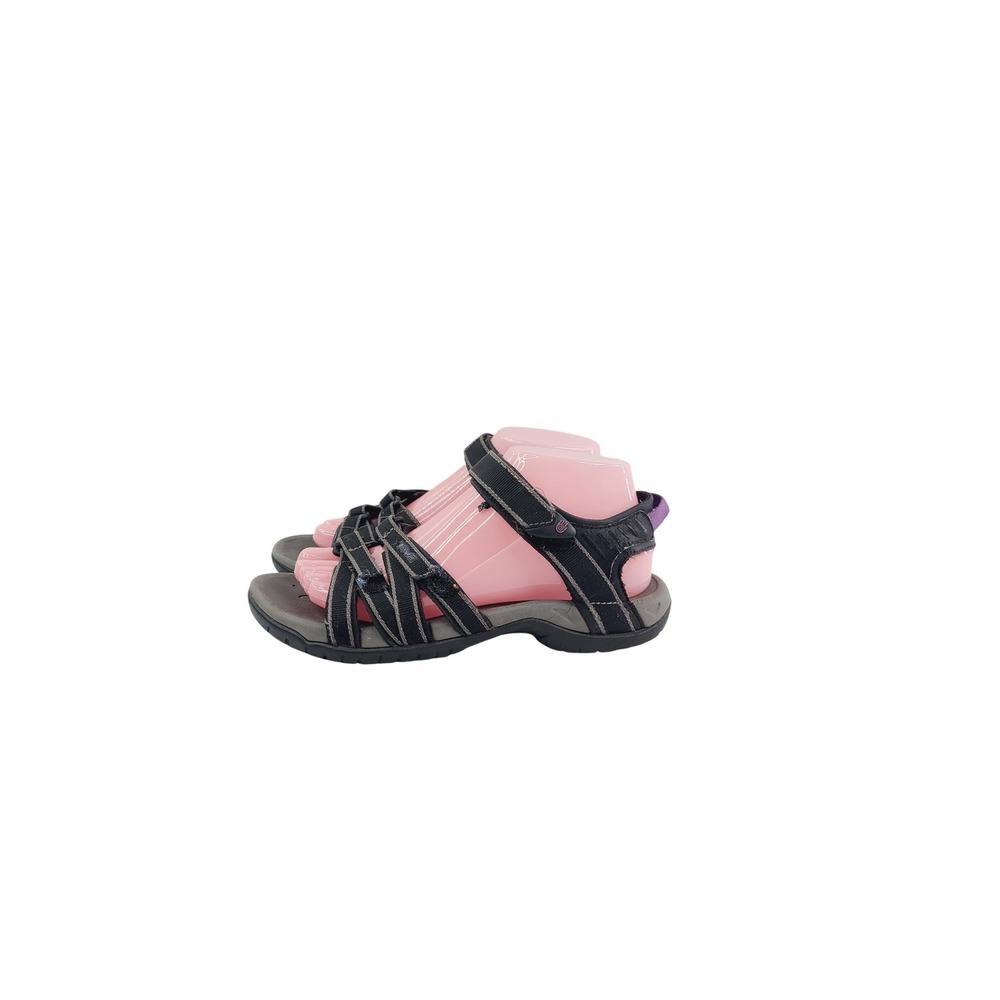 Teva,‎ Velcro Open Toe Fabric, Rubber Outdoor Sandals, Women's, Size 7, Black